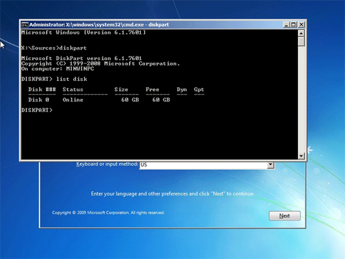 Windows 7 Command Prompt